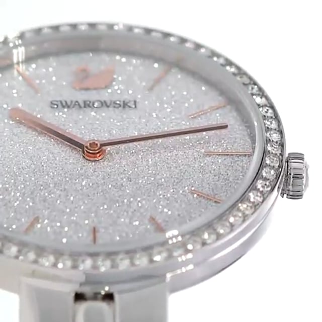 Swarovski Cosmopolitan Diamond Powder Silver Dial Silver Steel Strap Watch for Women - 5517807 Watches Swarovski   