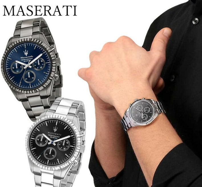 Maserati Competizione Chronograph Quartz Black Dial Watch For Men - R8853100023 Watches Maserati   