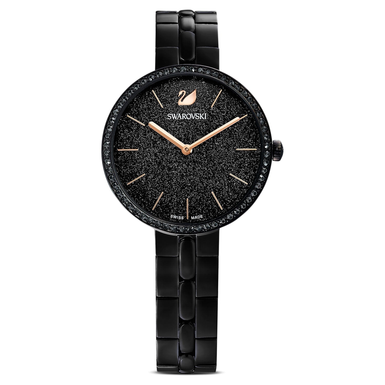 Swarovski Cosmopolitan PVD Black Dial Black Steel Strap Watch for Women - 5547646 Watches Swarovski   