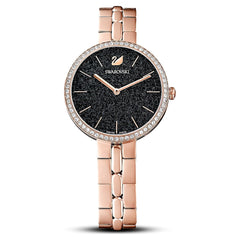 Swarovski Cosmopolitan Black Dial Rose Gold Steel Strap Watch for Women - 5517797 Watches Swarovski   