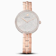 Swarovski Cosmopolitan Diamond Powder Silver Dial Rose Gold Steel Strap Watch for Women - 5517803 Watches Swarovski   