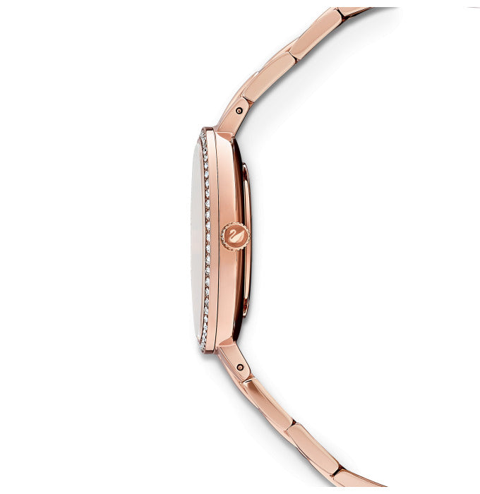 Swarovski Cosmopolitan Diamond Powder Silver Dial Rose Gold Steel Strap Watch for Women - 5517803 Watches Swarovski   