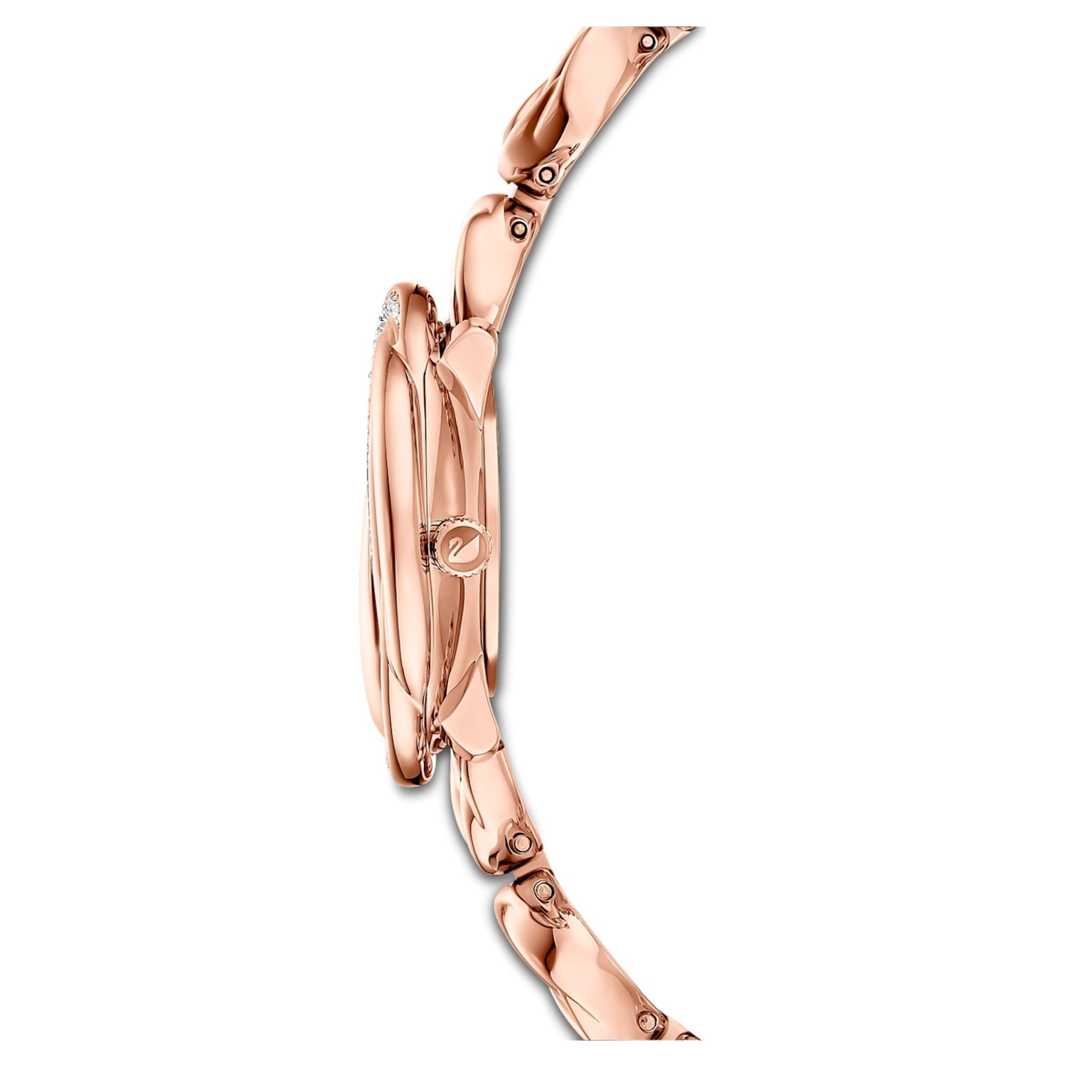 Swarovski Crystal Flower Silver Dial Rose Gold Steel Strap Watch for Women - 5547626 Watches Swarovski   