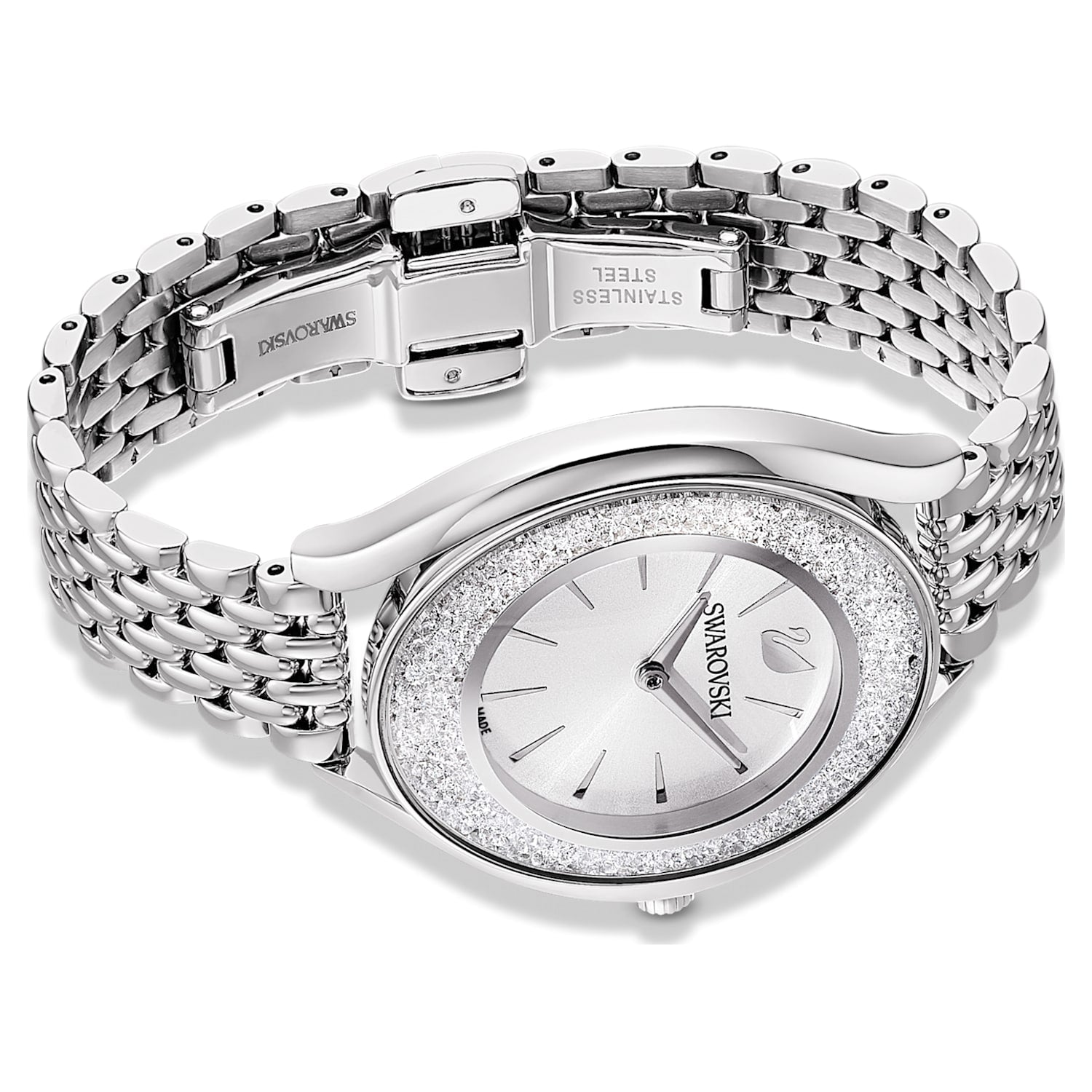 Swarovski Crystalline Aura Silver Dial Silver Steel Strap Watch for Women - 5519462 Watches Swarovski   