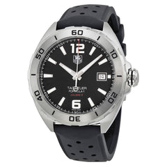 Tag Heuer Formula 1 Automatic 41mm Black Dial Black Rubber Strap Watch for Men - WAZ2113.FT8023 Watches Tag Heuer   