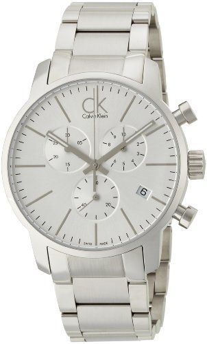 Calvin Klein City White Dial Silver Steel Strap Watch for Men - K2G27146 Watches Calvin Klein   