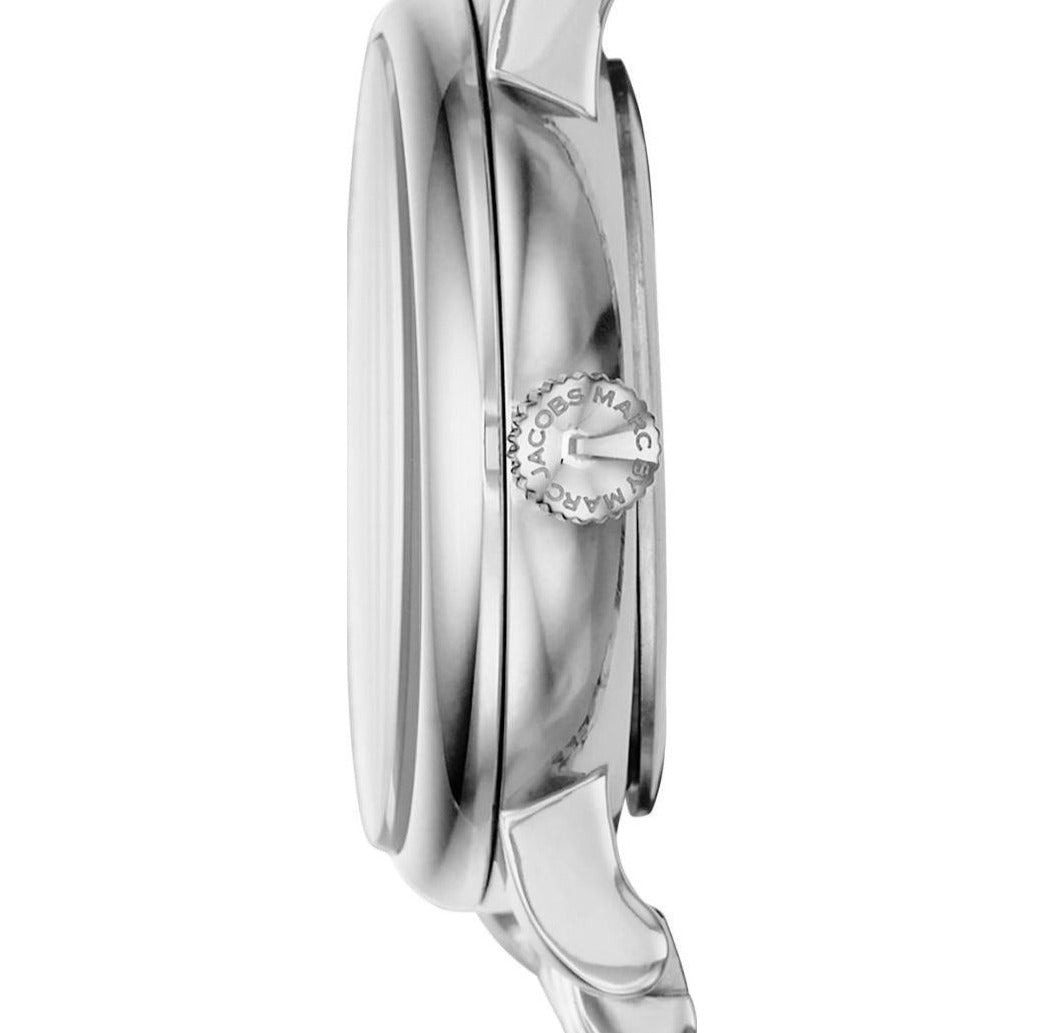 Marc Jacobs Baker White Dial Silver Stainless Steel Strap Watch for Women - MBM3246 Watches Marc Jacobs   