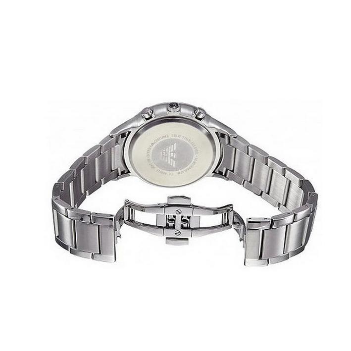 Emporio Armani Chonograph SIlver Dial Silver  Stainless Steel Watch For Men - AR1933 Watches Emporio Armani   