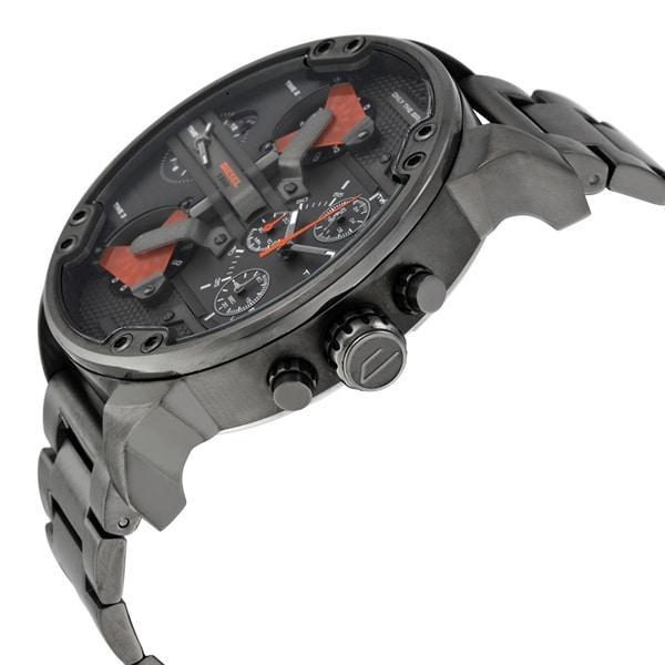 Diesel Mr Daddy 2.0 Chronograph Grey Dial Grey Stainless Steel Strap Watch For Men - DZ7315 Watches Diesel   
