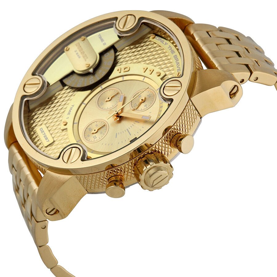 Diesel Mr Daddy 2.0 Gold Dial Gold Stainless Steel Watch For Men - DZ7399 Watches Diesel   