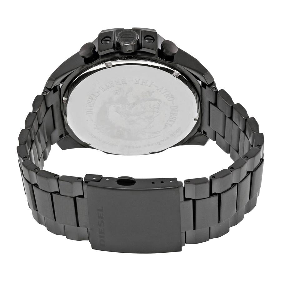 Diesel Mega Chief Black Dial Black Stainless Steel Watch For Men - DZ4318 Watches Diesel   