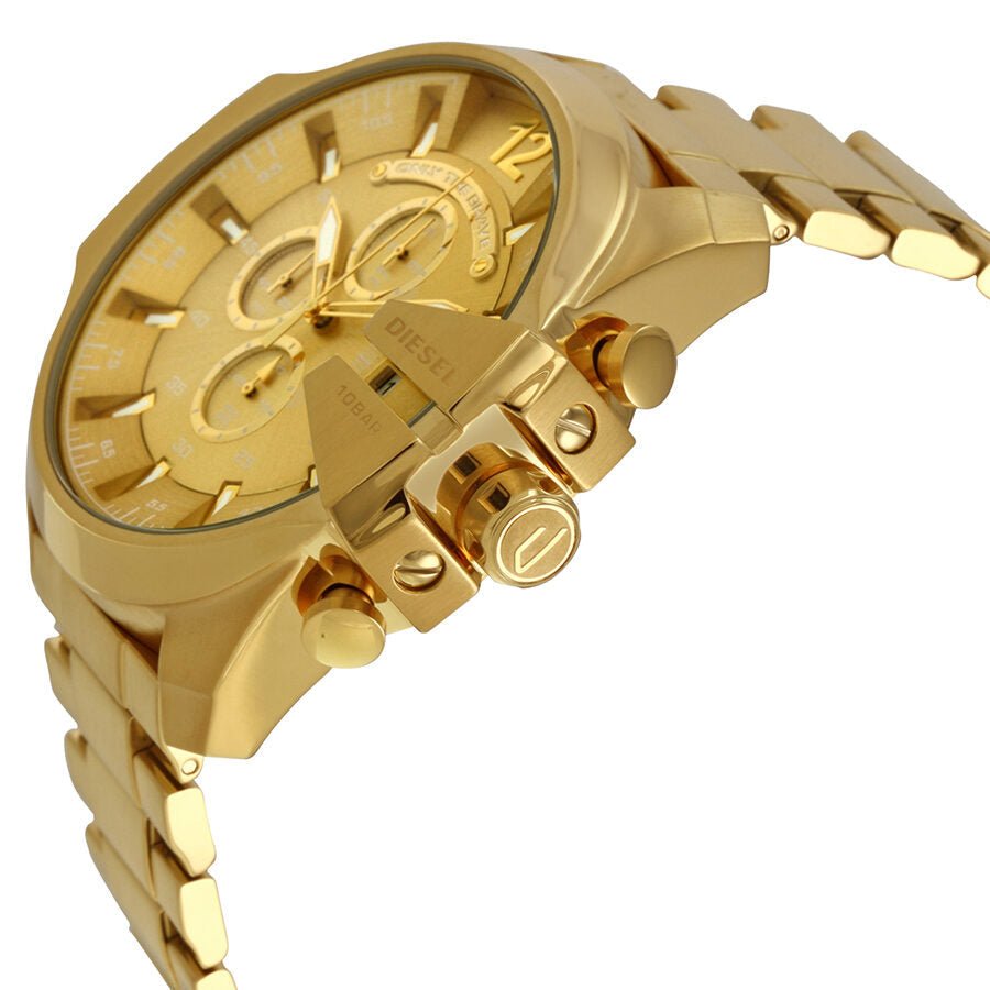 Diesel Mr Daddy 2.0 Gold Dial Gold Stainless Steel Watch For Men - DZ7399 Watches Diesel   