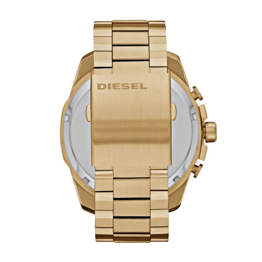 Diesel Mr Daddy 2.0 Black Dial Gold Stainless Steel Watch For Men - DZ7333 Watches Diesel   
