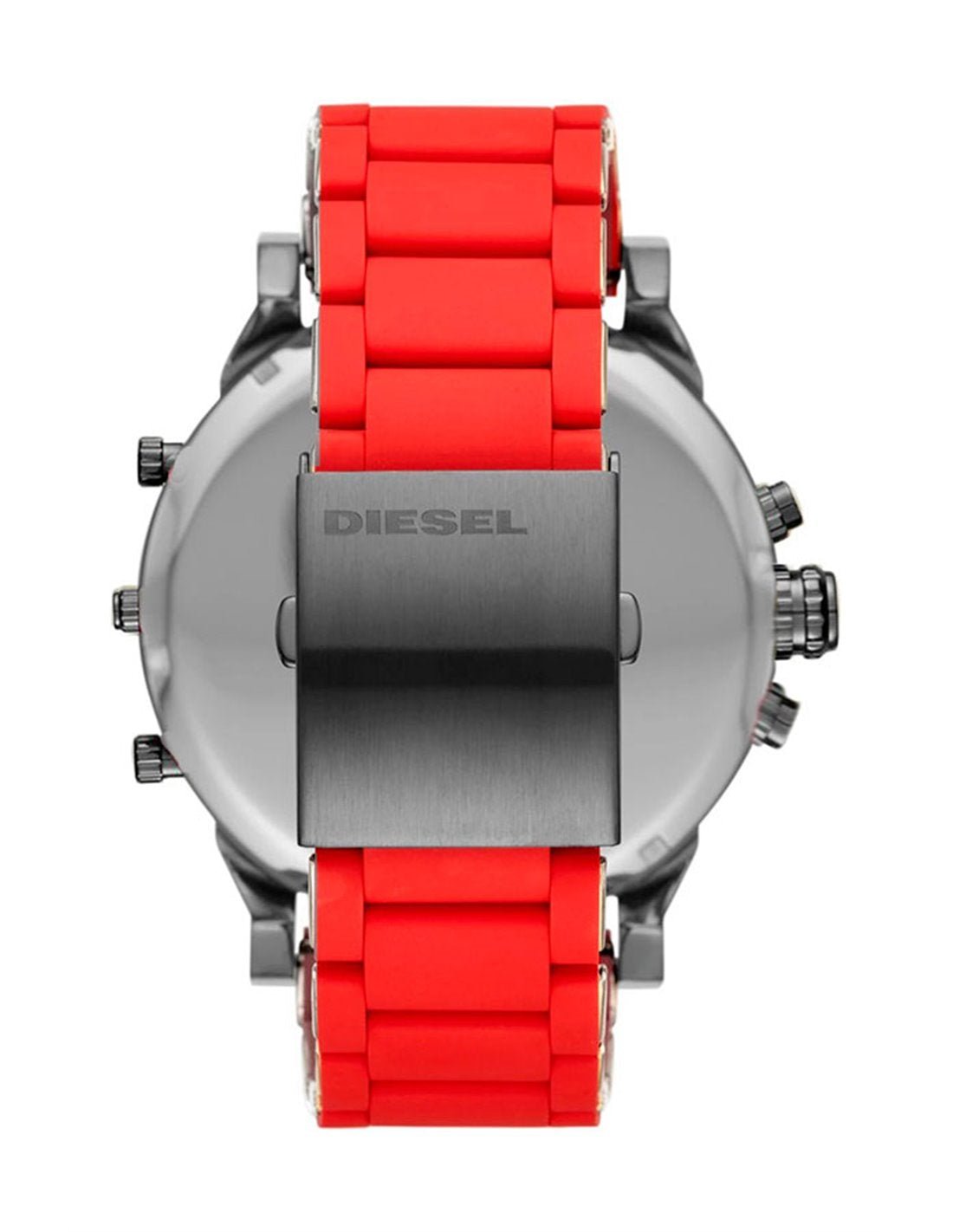 Diesel Mr Daddy 2.0 Black Dial Red Stainless Steel Watch For Men - DZ7370 Watches Diesel   