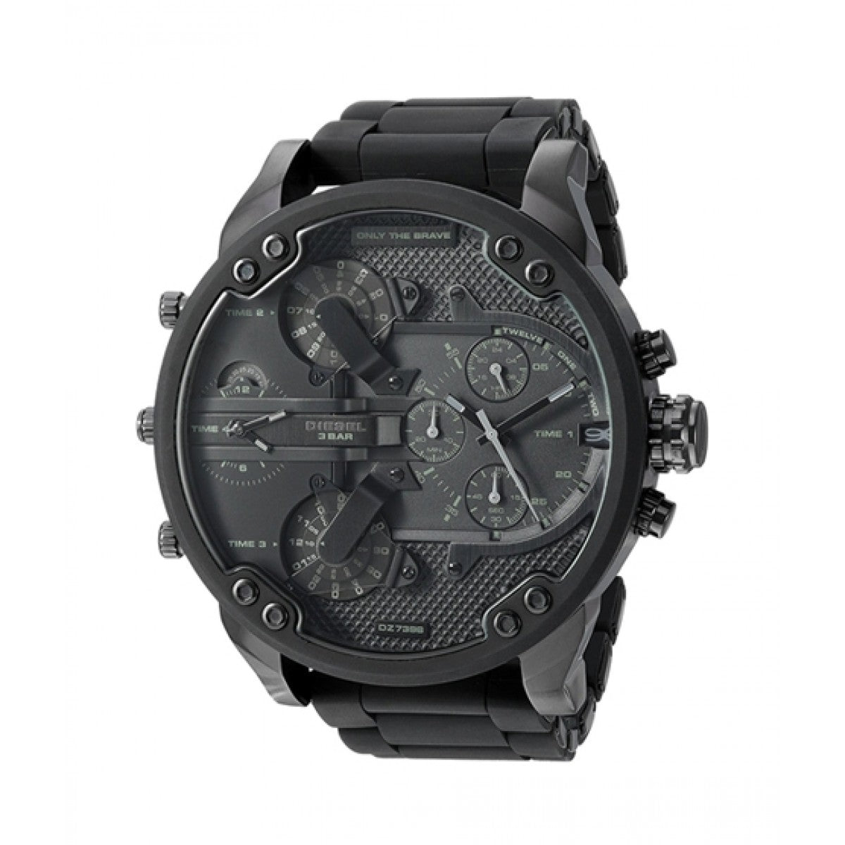 Diesel Mr Daddy 2.0 Chronograph Black Dial Black Stainless Steel Watch For Men - DZ7396 Watches Diesel   
