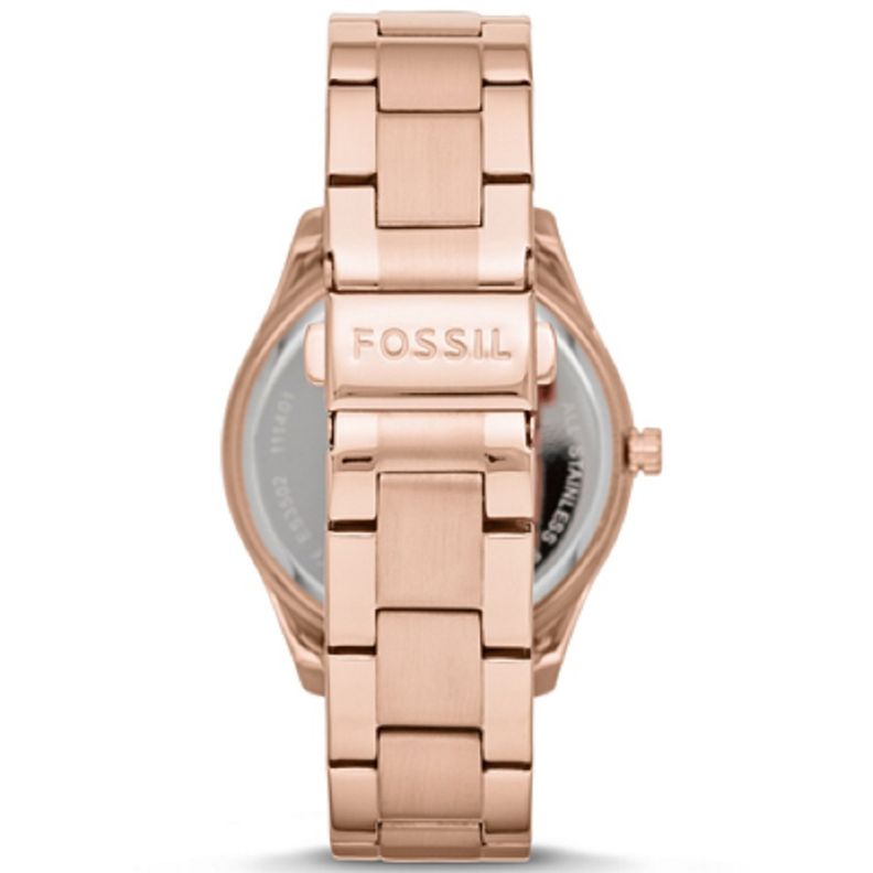 Fossil Boyfriend Multifunction Rose Gold Dial Rose Gold Steel Strap Watch for Women - ES3885 Watches Fossil   