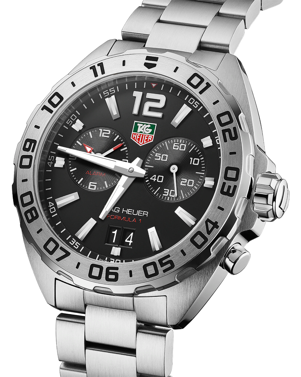 Tag Heuer Formula 1 Quartz Black Dial Silver Steel Strap Watch for Men - WAZ111A.BA0875 Watches Tag Heuer   