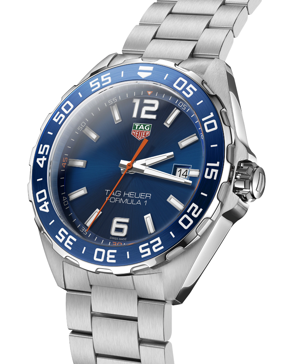 Tag Heuer Formula 1 Quartz 43mm Blue Dial Silver Steel Strap Watch for Men - WAZ1010.BA0842 Watches Tag Heuer   