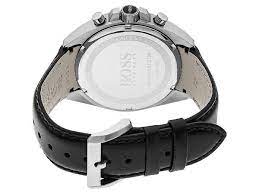 Hugo Boss Contemporary Sport Driver Black Dial Black Leather Strap Watch for Men - 1513085 Watches Hugo Boss   