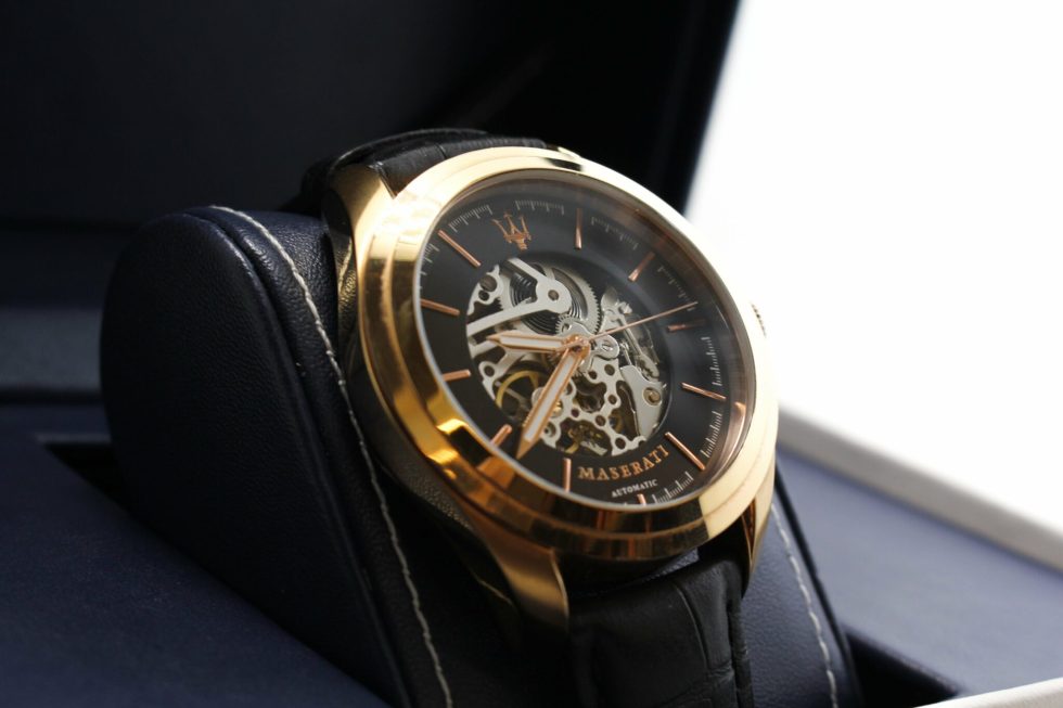 Maserati Traguardo Automatic Black Skeleton Dial Watch For Men - R8821112001 Watches Maserati   