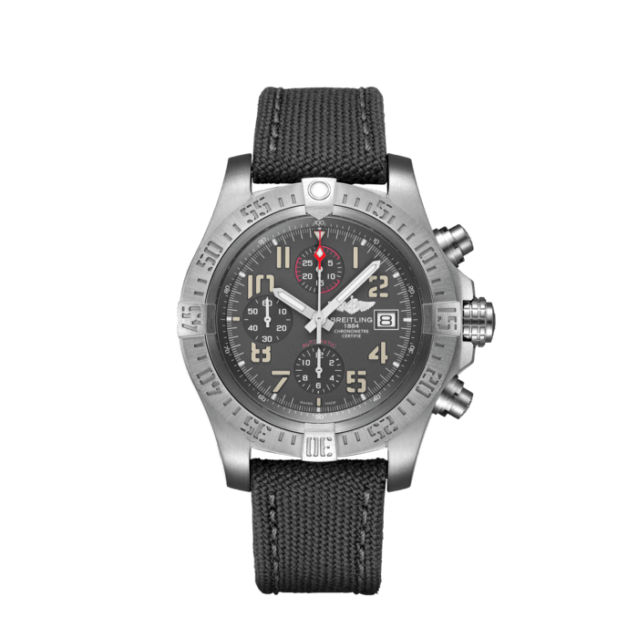Breitling Avenger Bandit 45mm Anthracite Dial Black Nylon Strap Watch for Men - E13383101M1W1 Watches Breitling   
