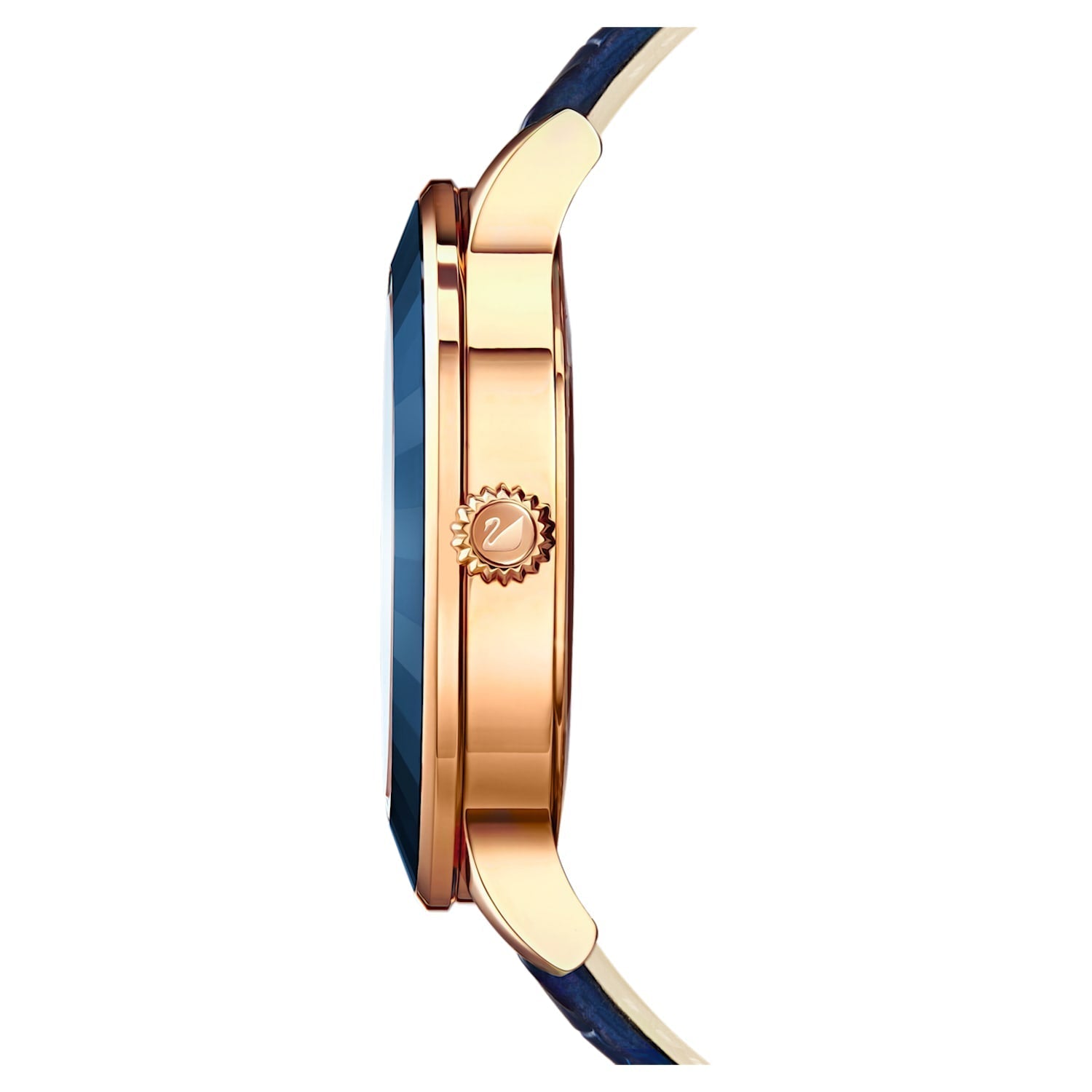 Swarovski Octea Lux Blue Dial Blue Leather Strap Watch for Women - 5414413 Watches Swarovski   