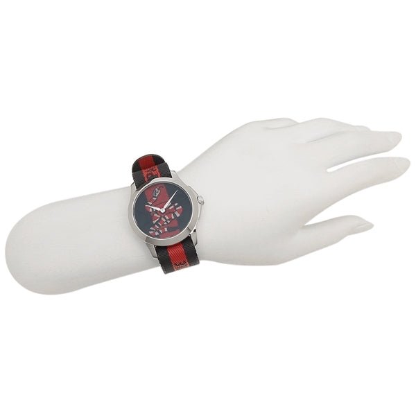 Gucci Le Marche Des Merveilles Blue Red Dial Blue Red Nylon Strap Unisex Watch - YA126493 Watches Gucci   