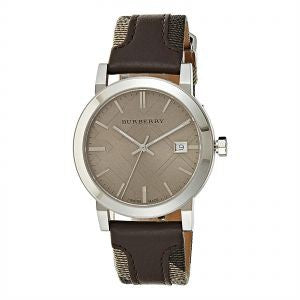 Burberry The City Grey Dial Leather Strap Watch for Men - BU9020 Watches Burberry   