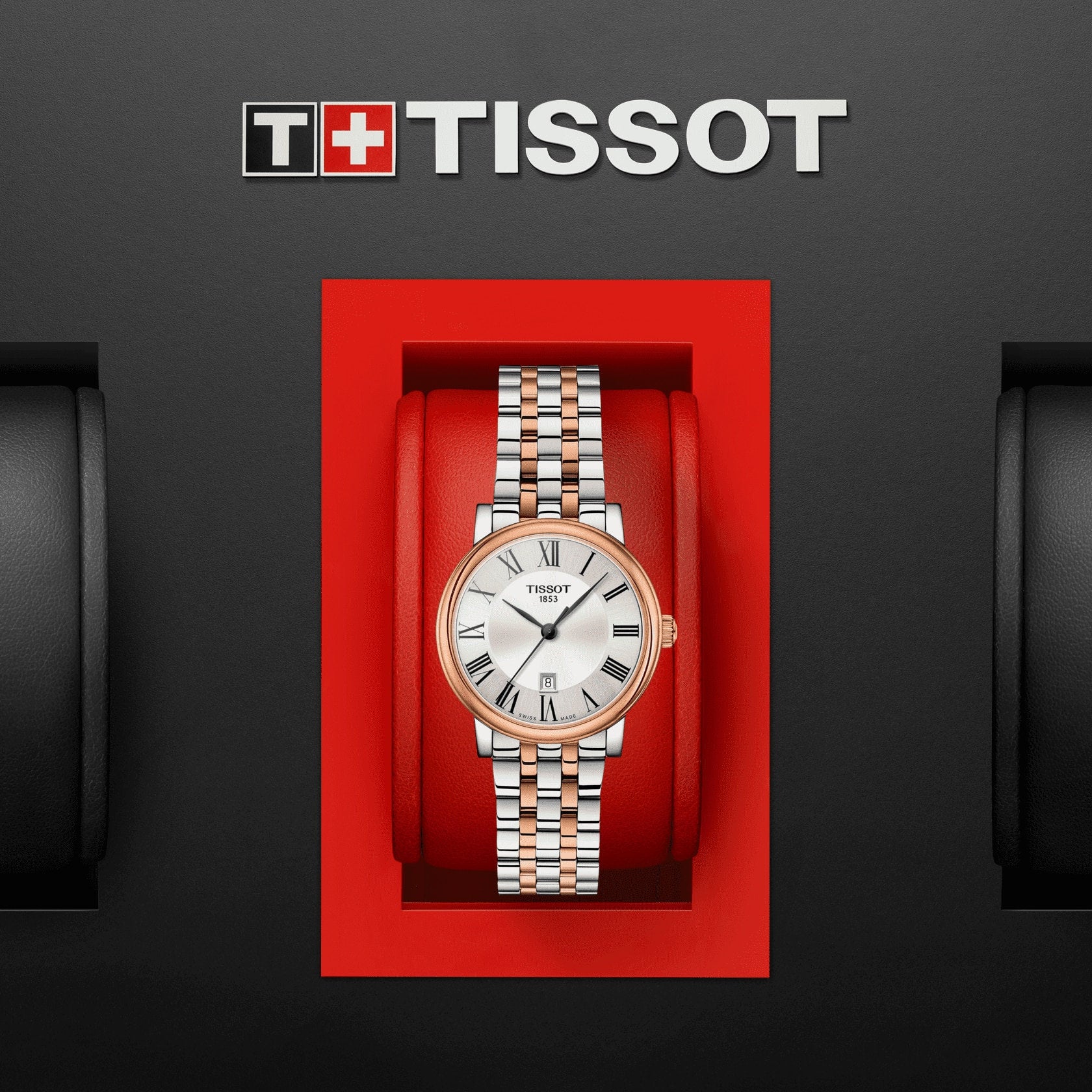 Tissot Carson Premium Lady Two Tone Watch For Women - T122.210.22.033.01 Watches Tissot   