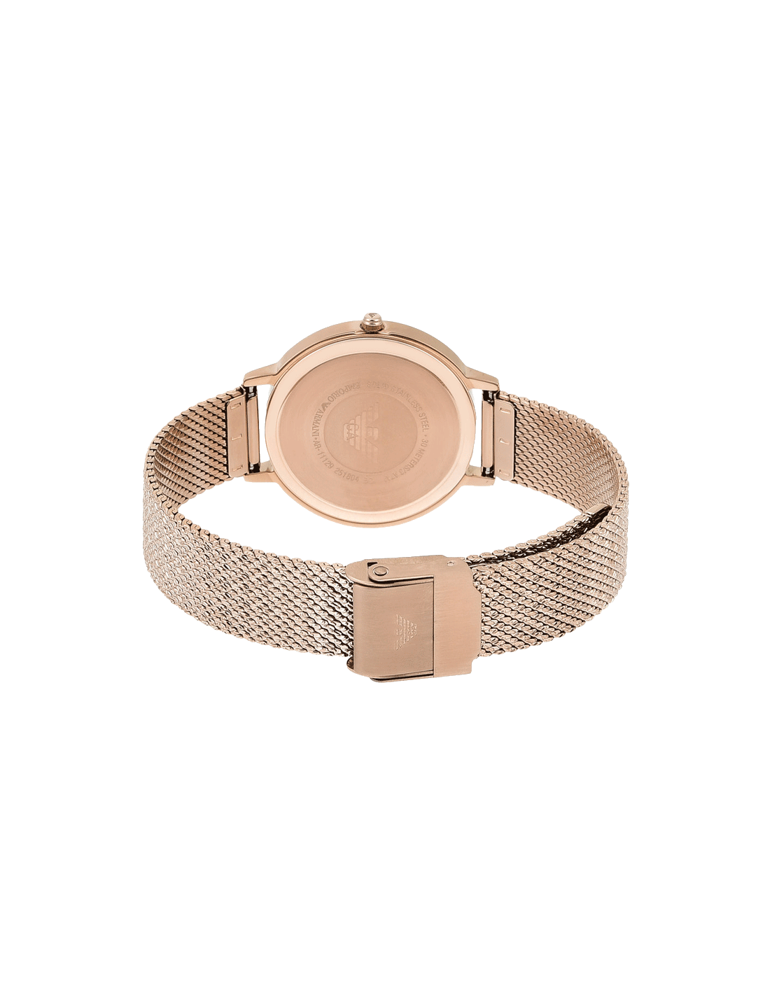 Emporio Armani Pink Dial Pink Mesh Bracelet Watch For Women - AR11129 Watches Emporio Armani   