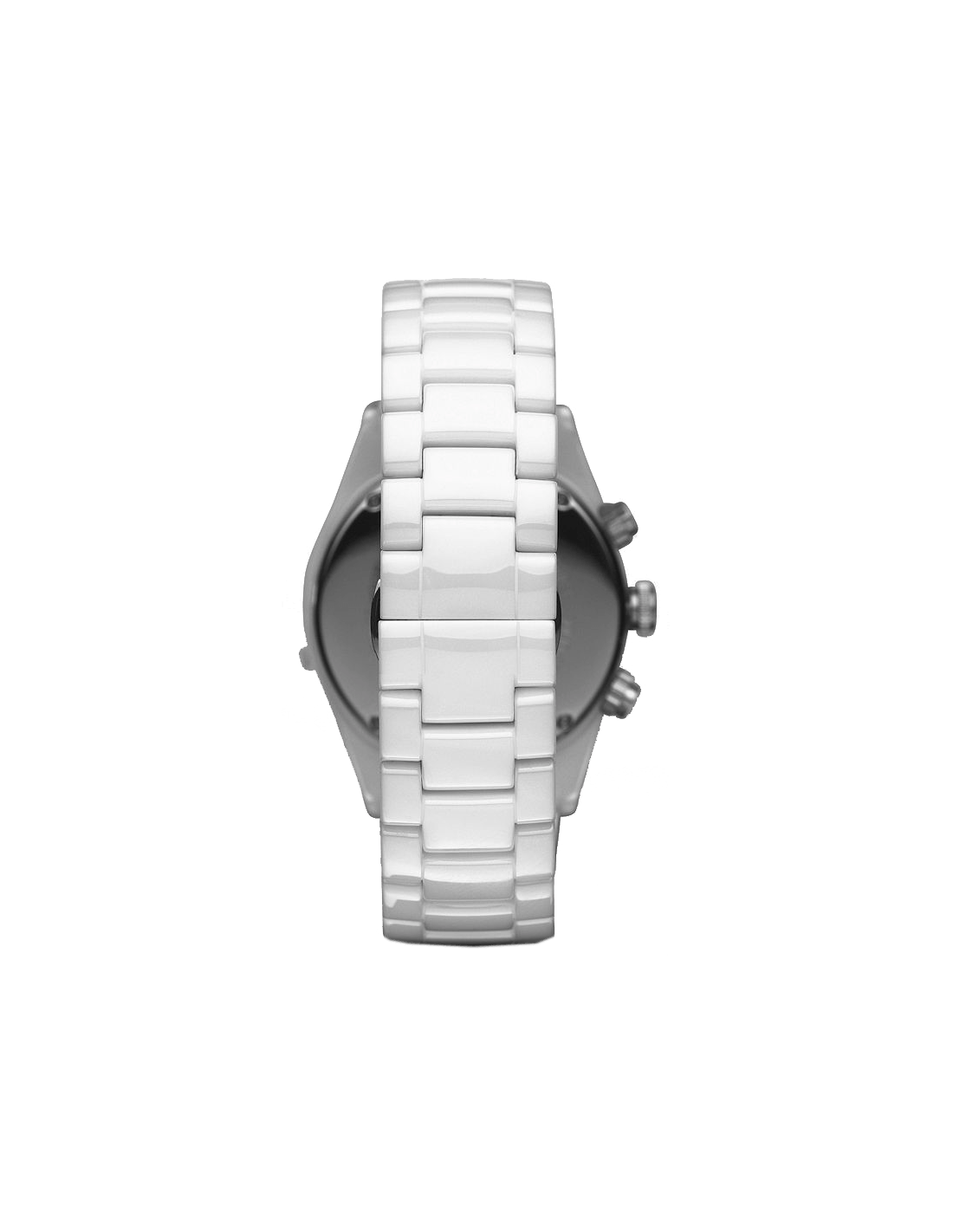 Emporio Armani Ceramic Chronograph White Dial White Ceramic Strap Watch For Men - AR1424 Watches Emporio Armani   