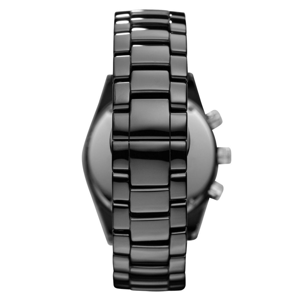 Emporio Armani Ceramica Black Dial Black Ceramic Strap Watch For Men - AR1455 Watches Emporio Armani   