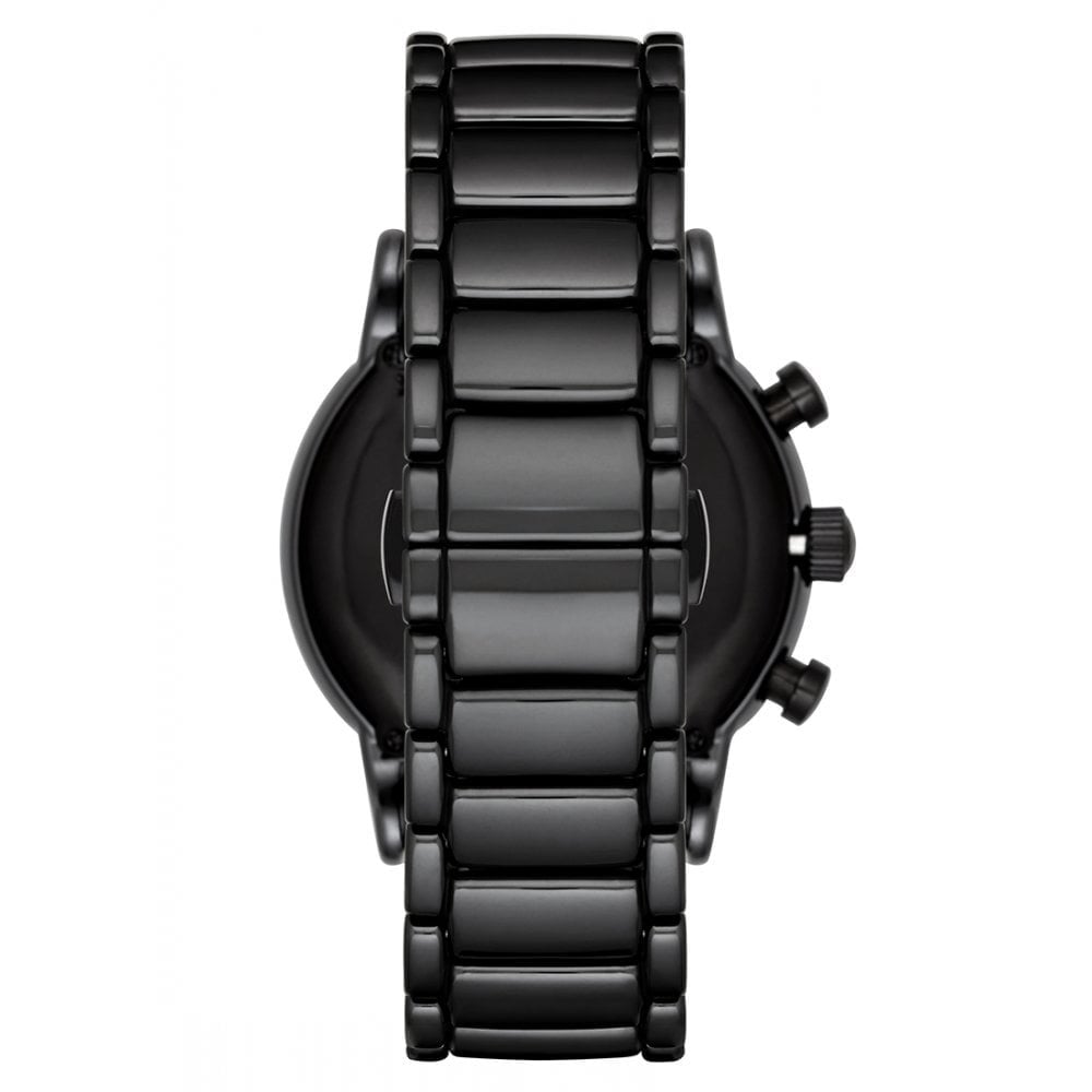 Emporio Armani Luigi Chronograph Black Dial Black Stainless Steel Watch For Men - AR1507 Watches Emporio Armani   