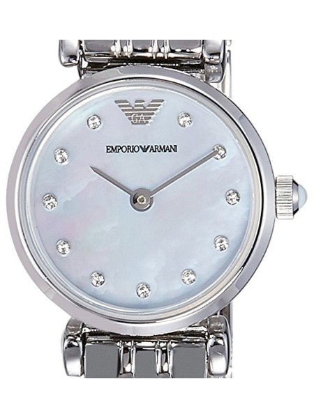 Emporio Armani Gianni Blue Dial Silver Stainless Steel Watch For Women - AR1961 Watches Emporio Armani   