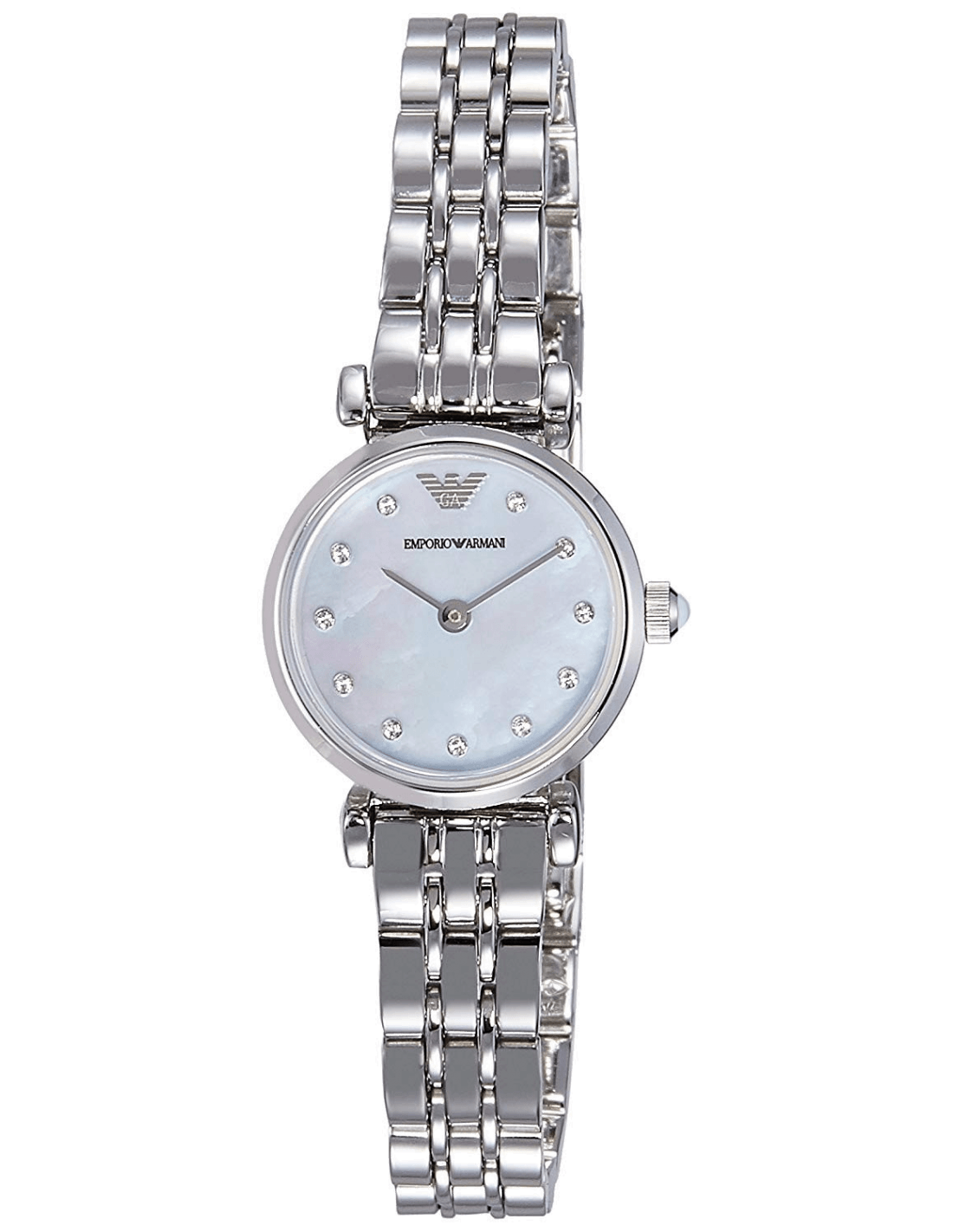 Emporio Armani Gianni Blue Dial Silver Stainless Steel Watch For Women - AR1961 Watches Emporio Armani   