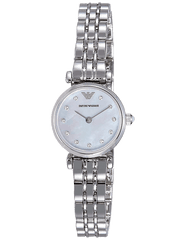 Emporio Armani Gianni Blue Dial Silver Stainless Steel Watch For Women - AR1961 Watches Emporio Armani   