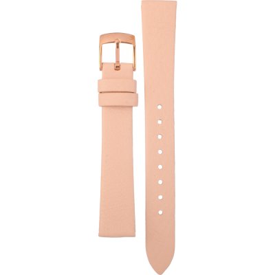 Emporio Armani Kappa Rose Gold & White Dial Beige Nude Leather Strap Watch For Women - AR2510 Watches Emporio Armani   