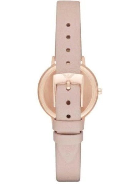 Emporio Armani Kappa White Mother of Pearl Dial Pink Strap Watch For Women - AR2512 Watches Emporio Armani   