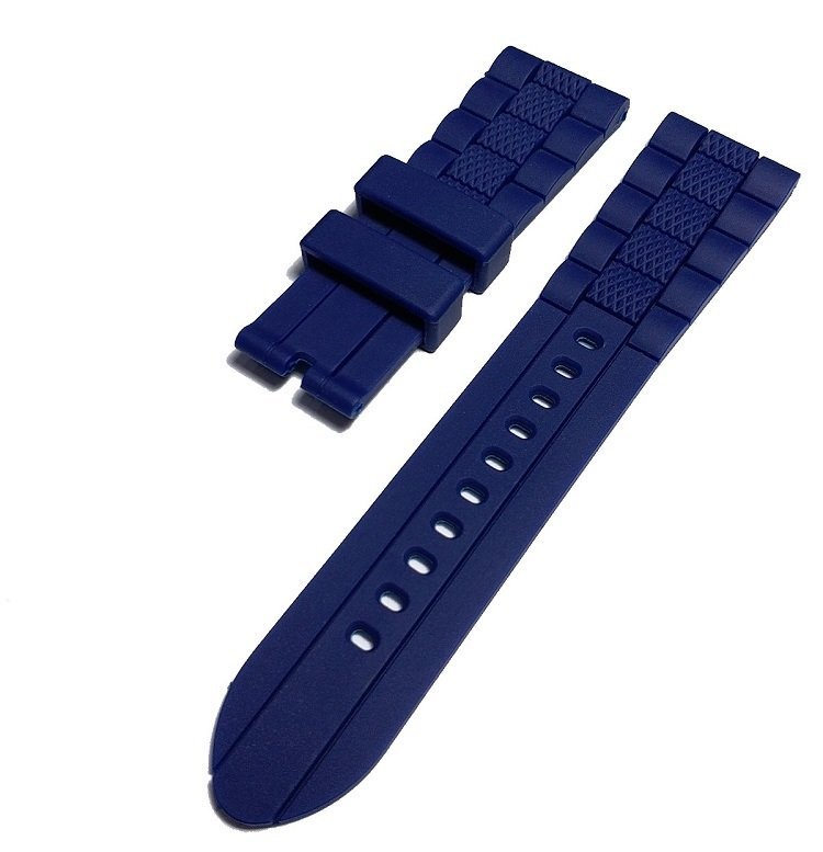 Emporio Armani Chronograph Blue Dial Blue Rubber Strap Watch For Men - AR5864 Watches Emporio Armani   