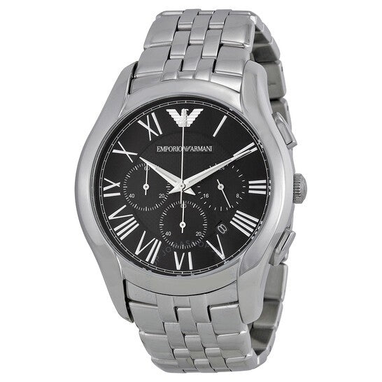 Emporio Armani Classic Chronograph Black Dial Stainless Steel Watch For Men - AR1786 Watches Emporio Armani   