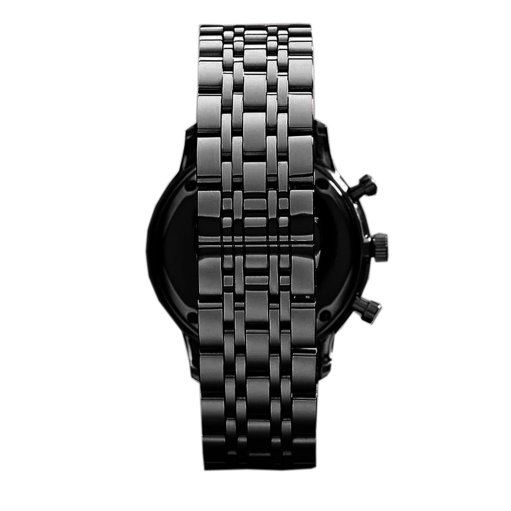 Emporio Armani Chronograph Black Dial Black Stainless Steel Watch For Men - AR1934 Watches Emporio Armani   