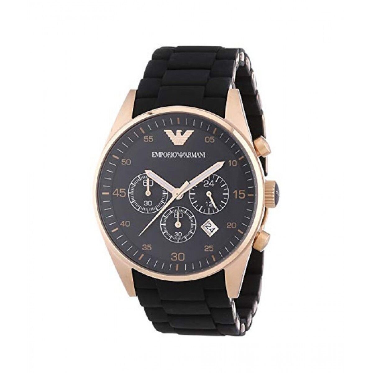 Emporio Armani Sportivo Black Dial Black Stainless Steel Watch For Men - AR5905 Watches Emporio Armani   
