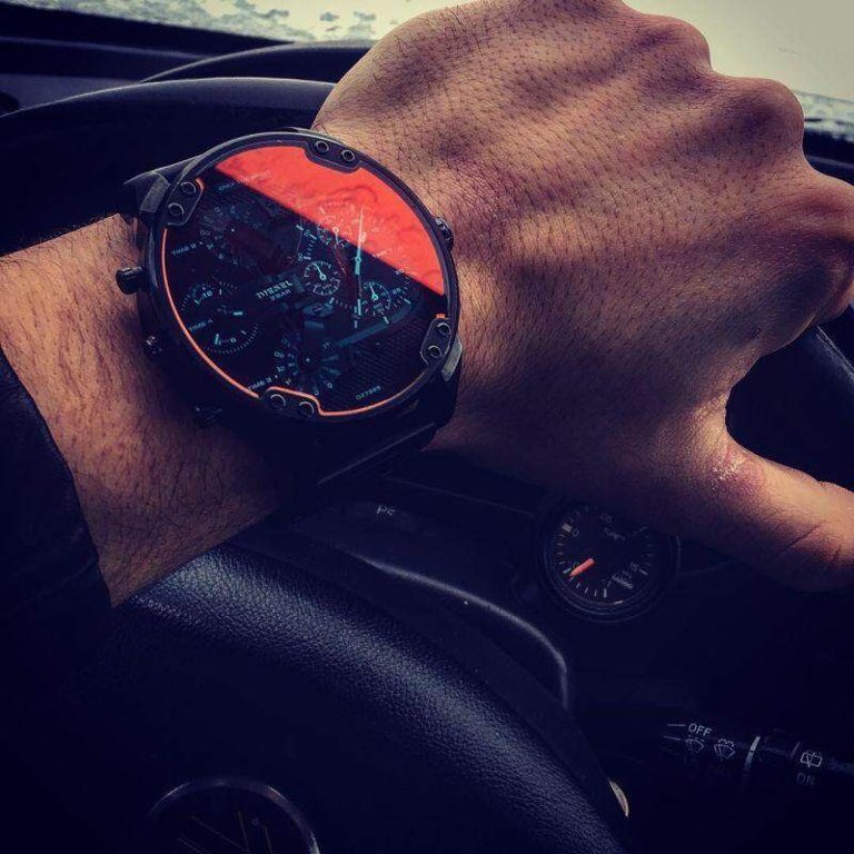 Diesel Mr Daddy 2.0 Black Dial Black Stainless Steel Watch For Men - DZ7395 Watches Diesel   