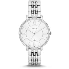 Fossil Jacqueline White Dial Silver Steel Strap Watch for Women - ES3545 Watches Fossil   