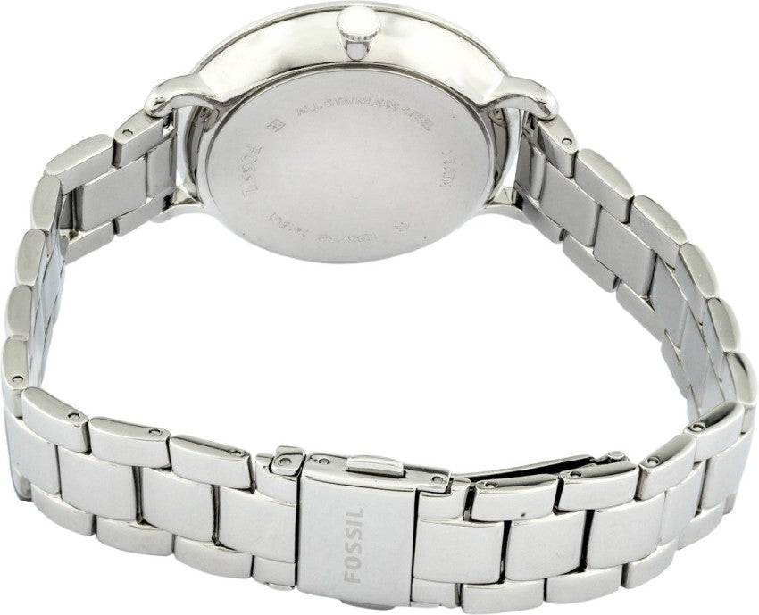 Fossil Jacqueline Multifunction White Dial Silver Steel Strap Watch for Women - ES3738 Watches Fossil   