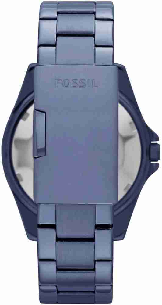 Fossil Riley Quartz Blue Dial Blue Steel Strap Watch for Women - ES4294 Watches Fossil   