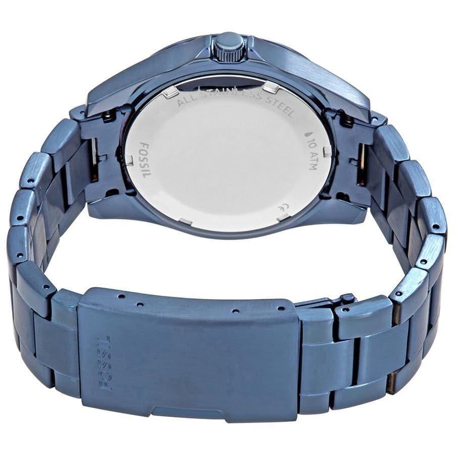 Fossil Riley Quartz Blue Dial Blue Steel Strap Watch for Women - ES4294 Watches Fossil   