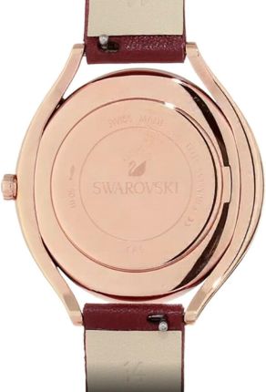 Swarovski Crystalline Aura Red Dial Red Leather Strap Watch for Women - 5558637 Watches Swarovski   