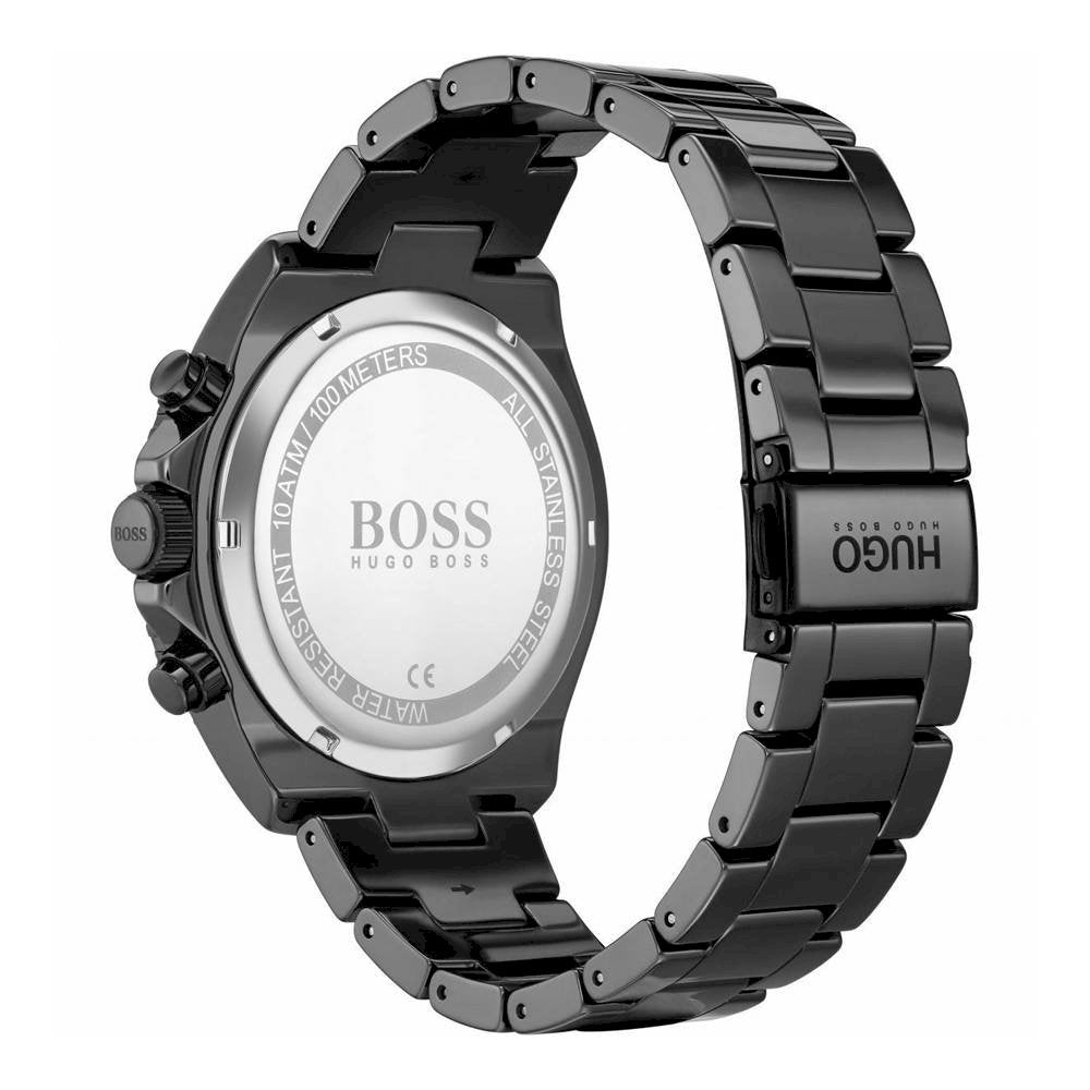 Hugo Boss Ocean Edition Navy Blue Dial Black Steel Strap Watch for Men - 1513743 Watches Hugo Boss   