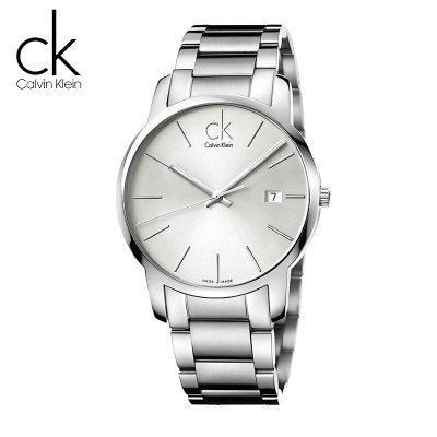 Calvin Klein Bold White Dial Silver Steel Strap Watch for Men - K2241120 Watches Calvin Klein   